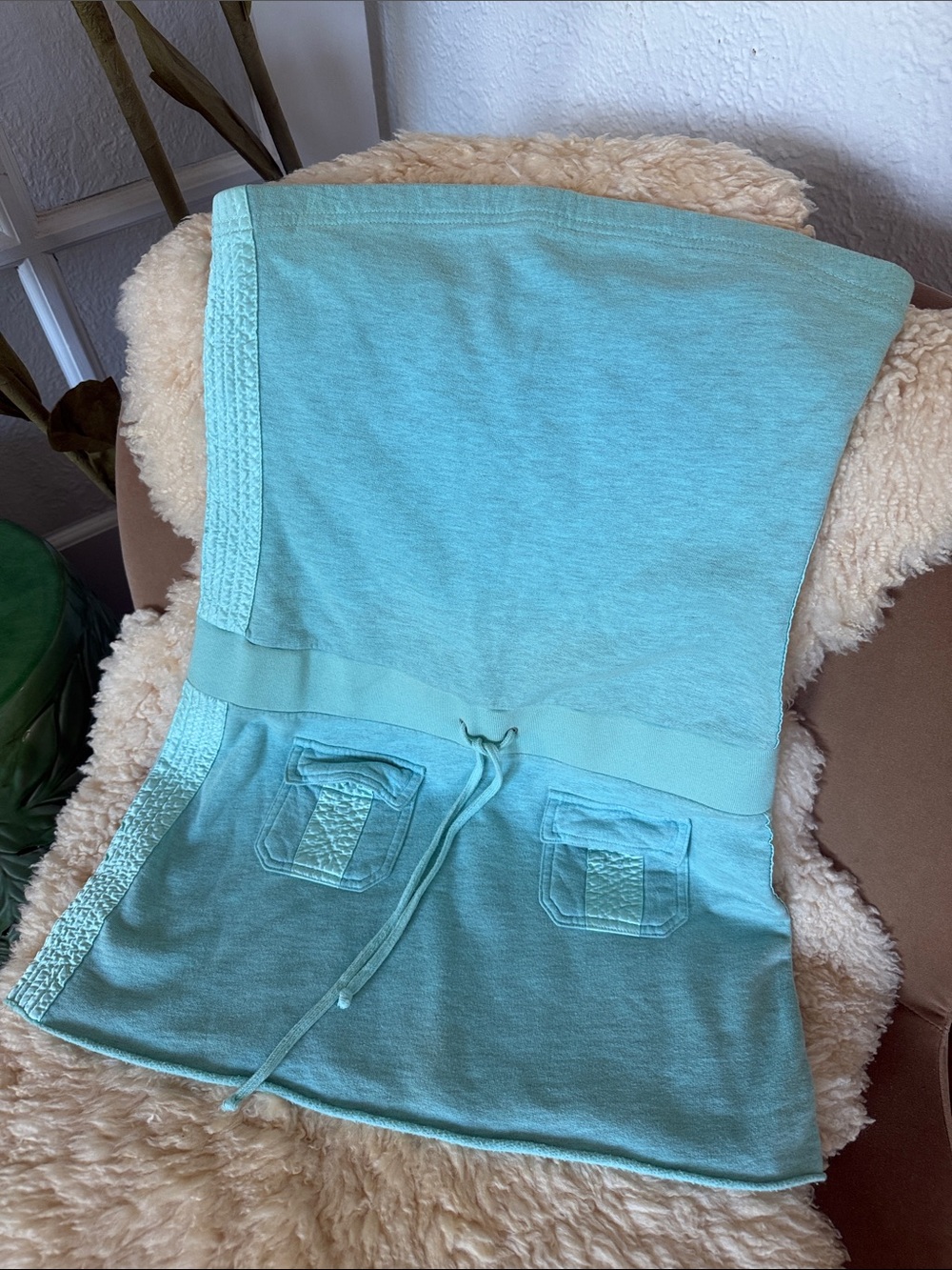 Y2K Juicy Couture Strapless Drawstring Mini Dress
